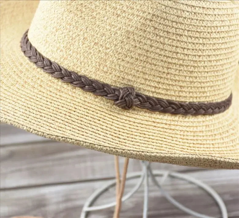New XL Big Size 62cm Panama Jazz Straw Hat