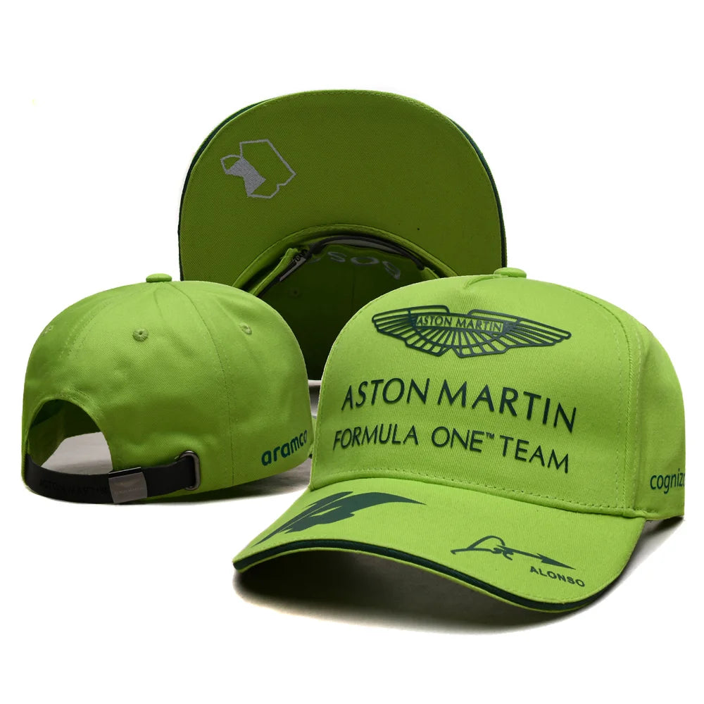 F1 Racing Team Aston Martin Daily Training Baseball Cap Fernando Alonso Men Outdoor Sunscreen Peaked Cap
