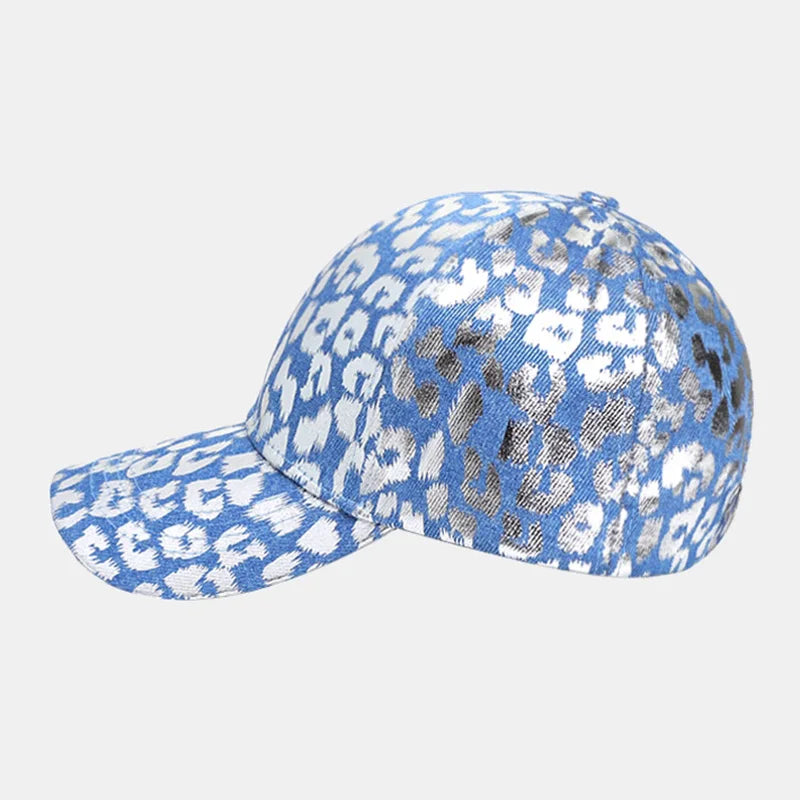 Leopard Print Plain Color Baseball Cap Breathable Sunshade Warm Couple Hat