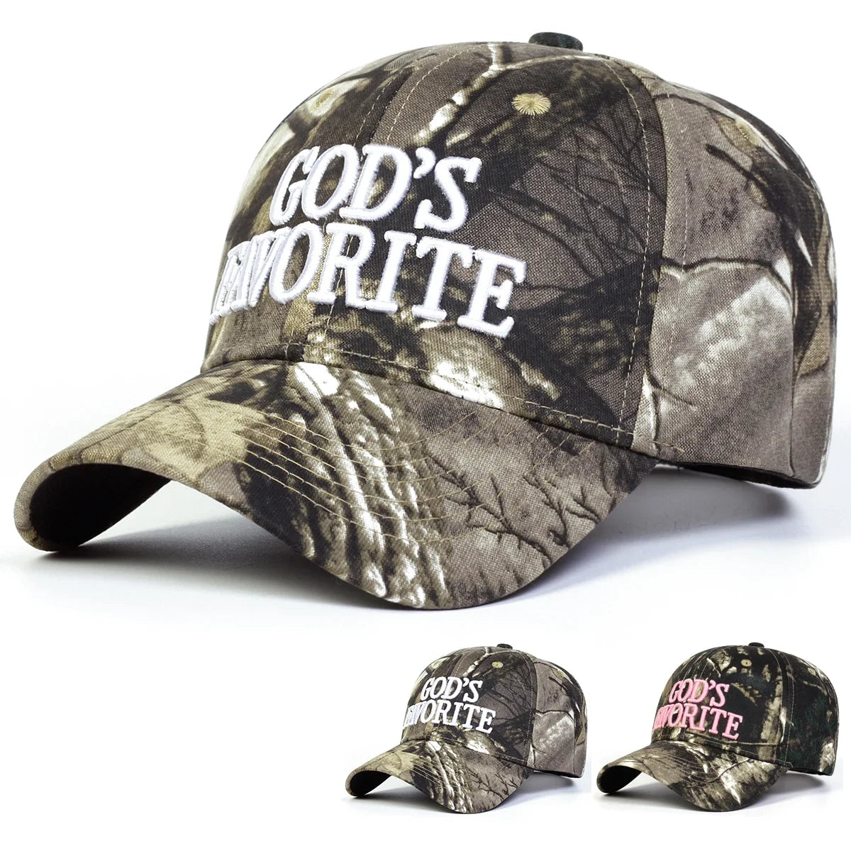 Unisex God's Favorite Letter Embroidery Baseball Caps Spring and Autumn