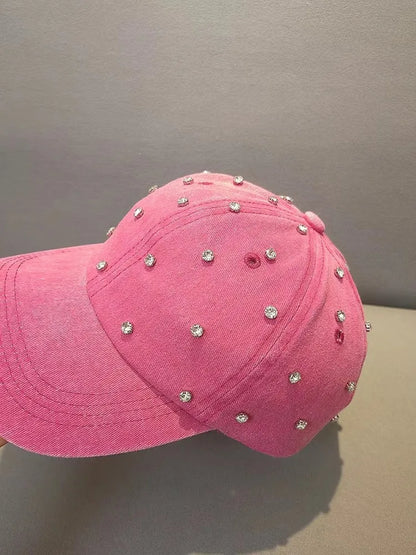 Fashion Women Spring Summer Diamonds Visors