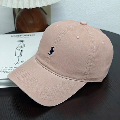 New Trendy Pony Embroidered Baseball Cap Showing Face Small Leisure Sports Cap