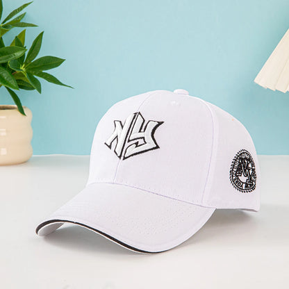 1pc Unisex Baseball Cap with Embroidered New York Logo and Stars - Lightweight Cap