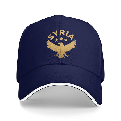 Syria Eagle Syrian Flag Logo Baseball Caps Hip Hop  Sandwich Caps Men Women