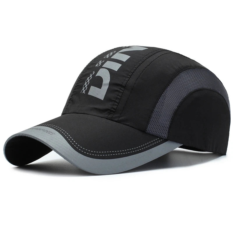 Summer Outdoor Sports Quick Drying Hat Thin Breathable Mesh Anti-UV