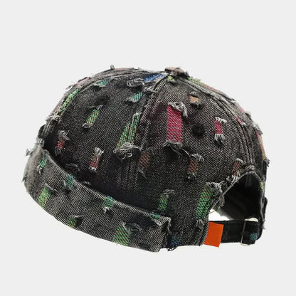 Cotton Print Docker Cap Brimless Hat