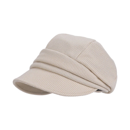 Women's British Style Beret Hat One Size Knit Beanie With Ear Protection Warm