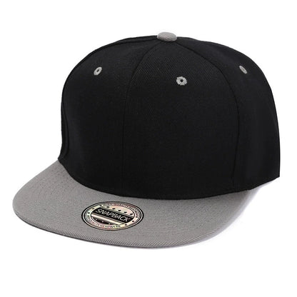 Color-Blocked Flat-Brim Baseball Cap Versatile Sunshade And Sun Protection Hat