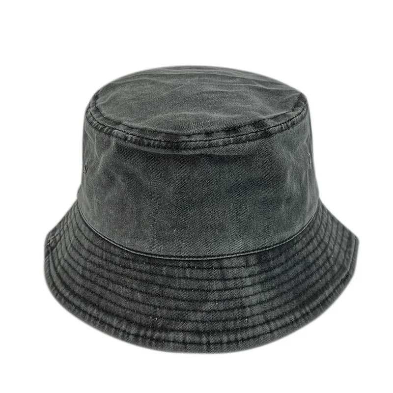 Popular Unisex Cotton Summer Washed Jeans Bucket Hat