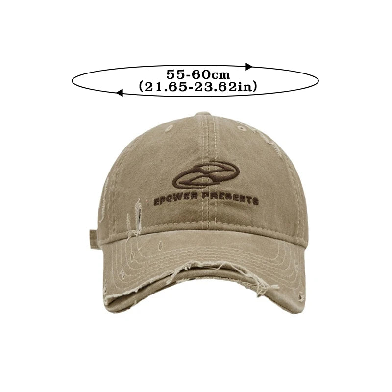 Retro Women Baseball Cap Letter Embroidery Snapback Hat