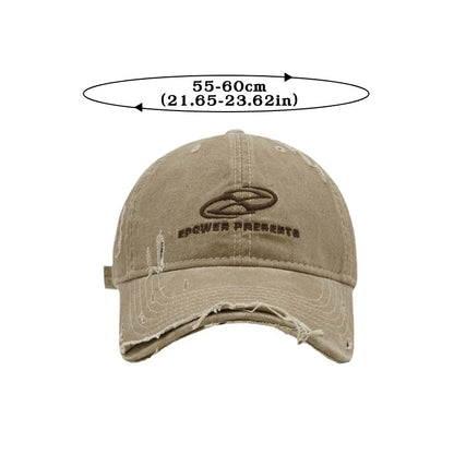 Retro Women Baseball Cap Letter Embroidery Snapback Hat