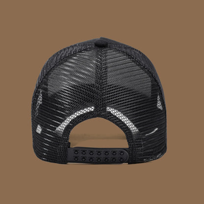 Unisex Trucker Cap with Eagle Embroidery & Applique - Suitable for Daily Casual Wear