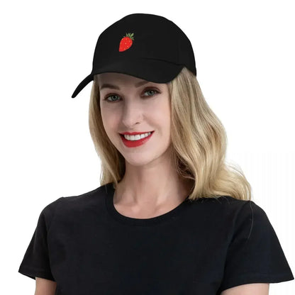 Strawberry Baseball Cap Rugby Sun Cap Beach Hat Women Men