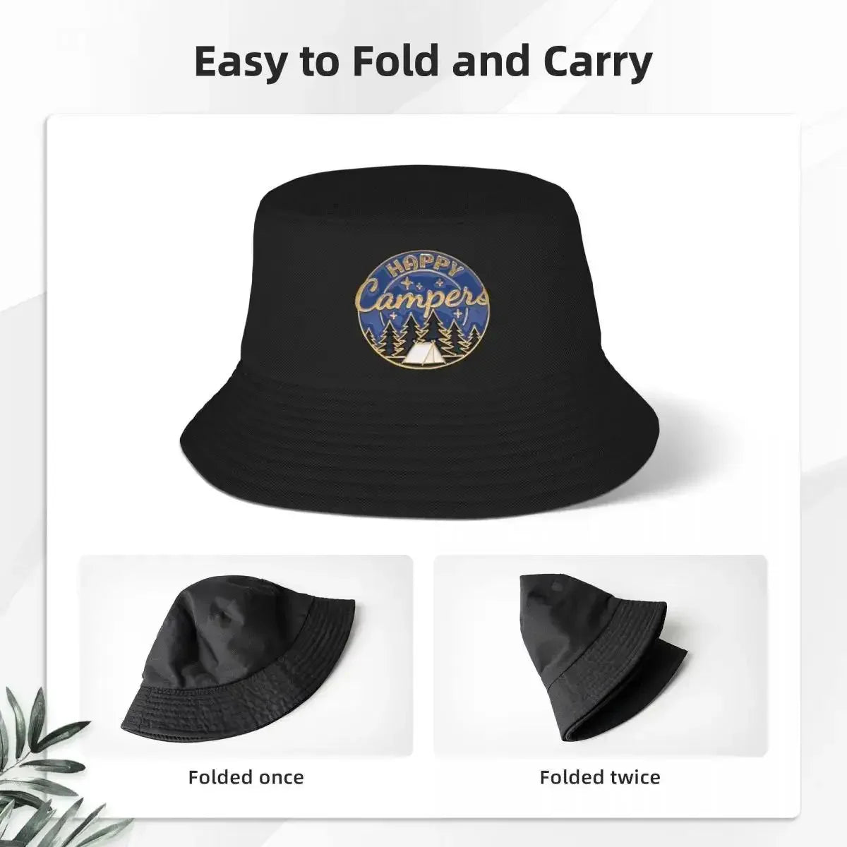 Custom Happy Bucket Hat Men Women