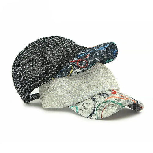 Spring And Summer Polyester Geometric Print Casquette Baseball Cap