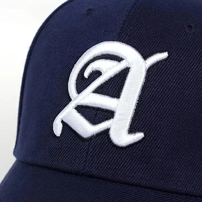 Gothic Letter A Black Cap Man Luxury Brand Outdoor Sport Baseball Caps for Men