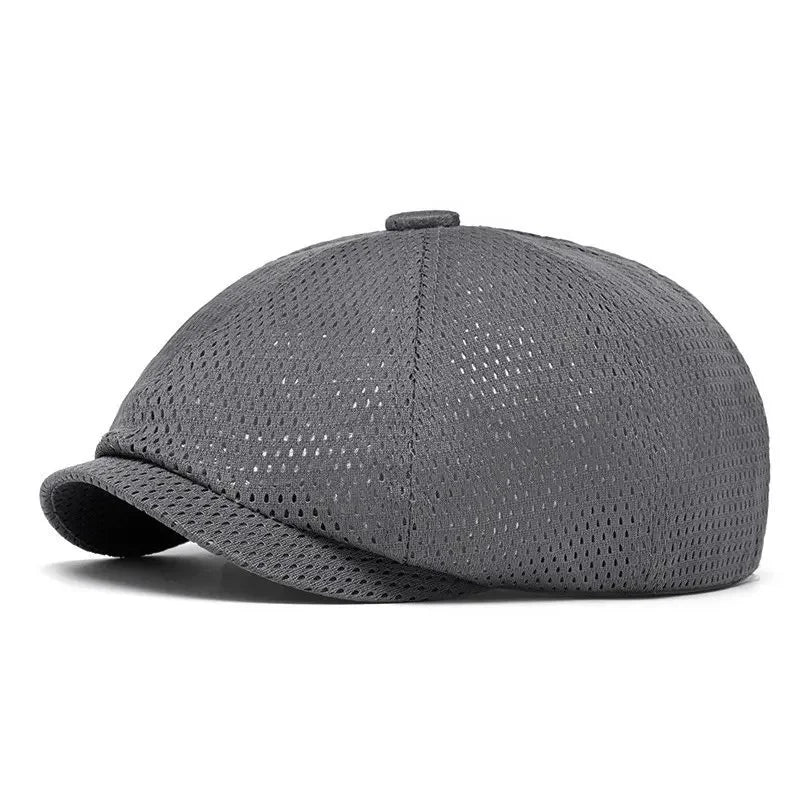 Spring And Summer Cotton Solid Newsboy Caps Flat Peaked Cap