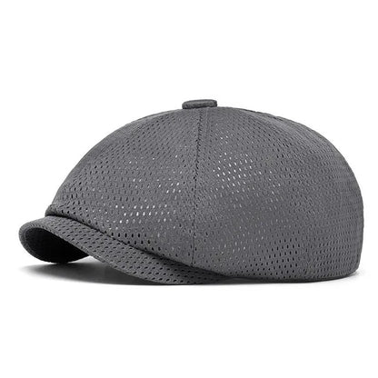 Spring And Summer Cotton Solid Newsboy Caps Flat Peaked Cap