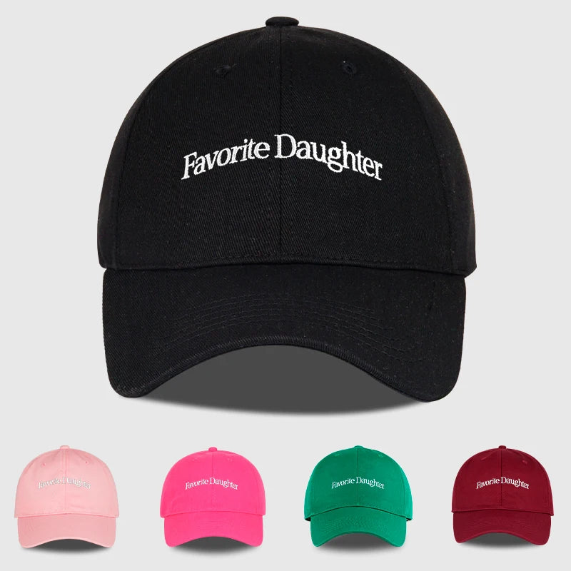 Fun “Favorite Daughter” Embroidered Soft-Peak Baseball Cap