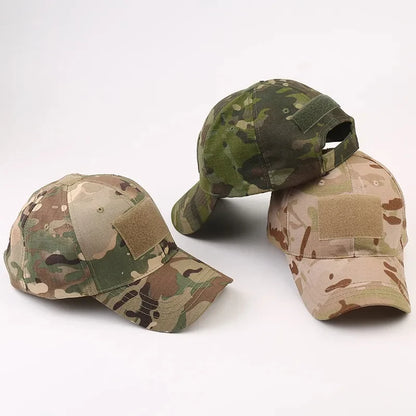 Men Baseball Cap Camouflage Sports Cap Adjustable Hats For Hunting Fishing