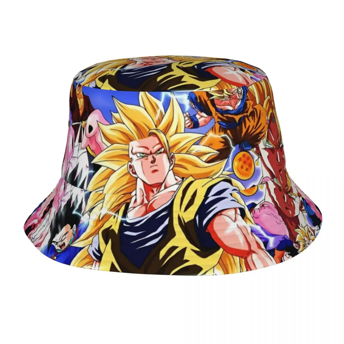 Street Dragon Ball Z Bucket Hat Woman Packable Camping Japan Cartoon Fishing Fisherman Cap Summer