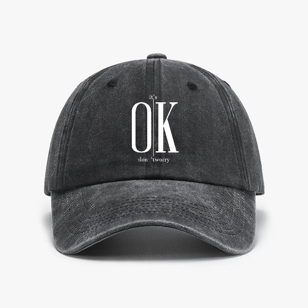 Ok Concise Slogan Graphic ﻿Baseball Cap