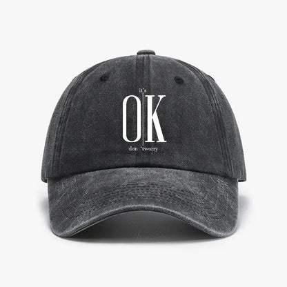 Ok Concise Slogan Graphic ﻿Baseball Cap