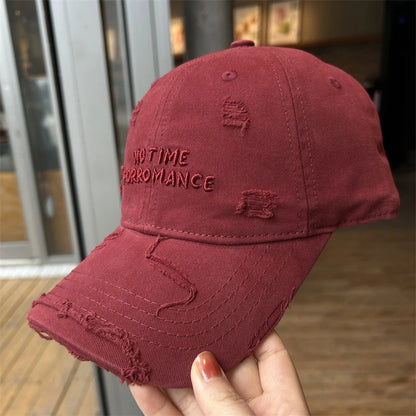 Hat Women's Spring And Summer Baseball Cap Small Fresh Fashion Contrast Color Peaked Cap Mountaineering Hat