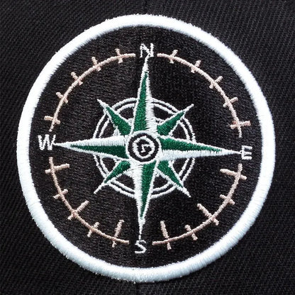 Unisex Compass Embroidery Hip Hop Hats Spring Autumn Outdoor Adjustable Casual Baseball Caps Sunscreen Hat