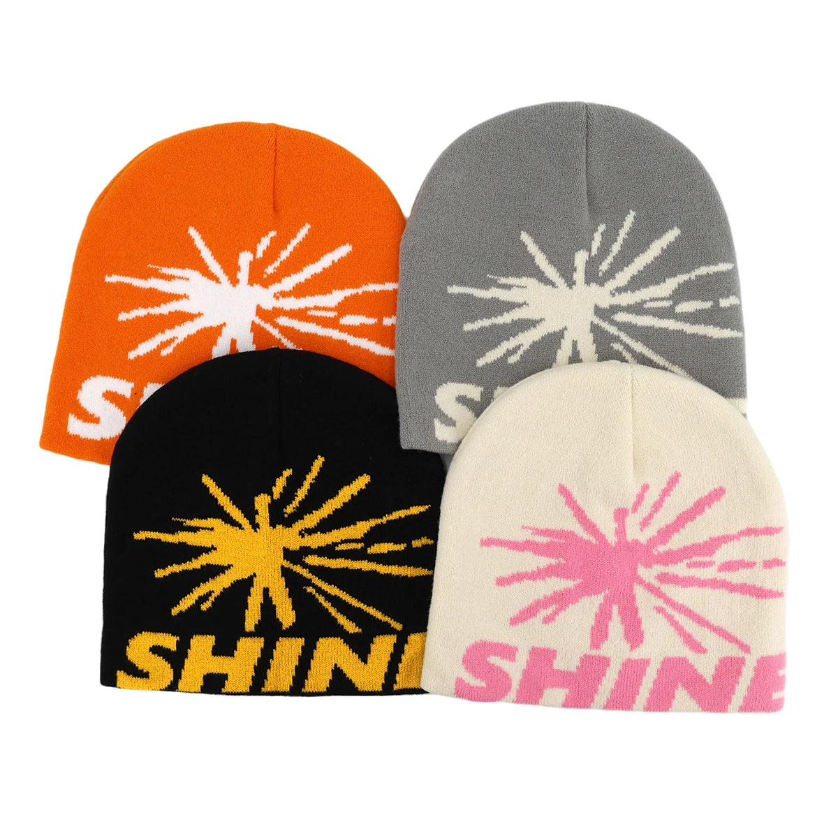 Y2k Letter Butter Knit Hats Skullies Beanies Autumn Winter Warm Hat