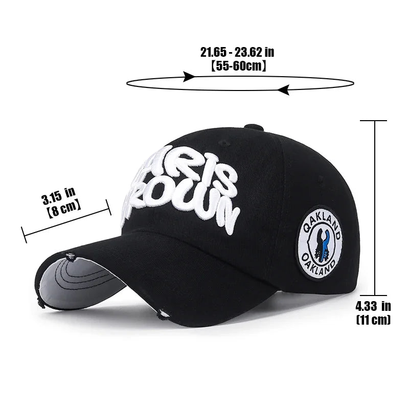 New Fashion Outdoor Sport Baseball Cap Unisex Men and Women Universal Letter Embroidery