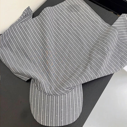 Korean Fashion Color Plaid Triangle Towel Strap Baseball Cap