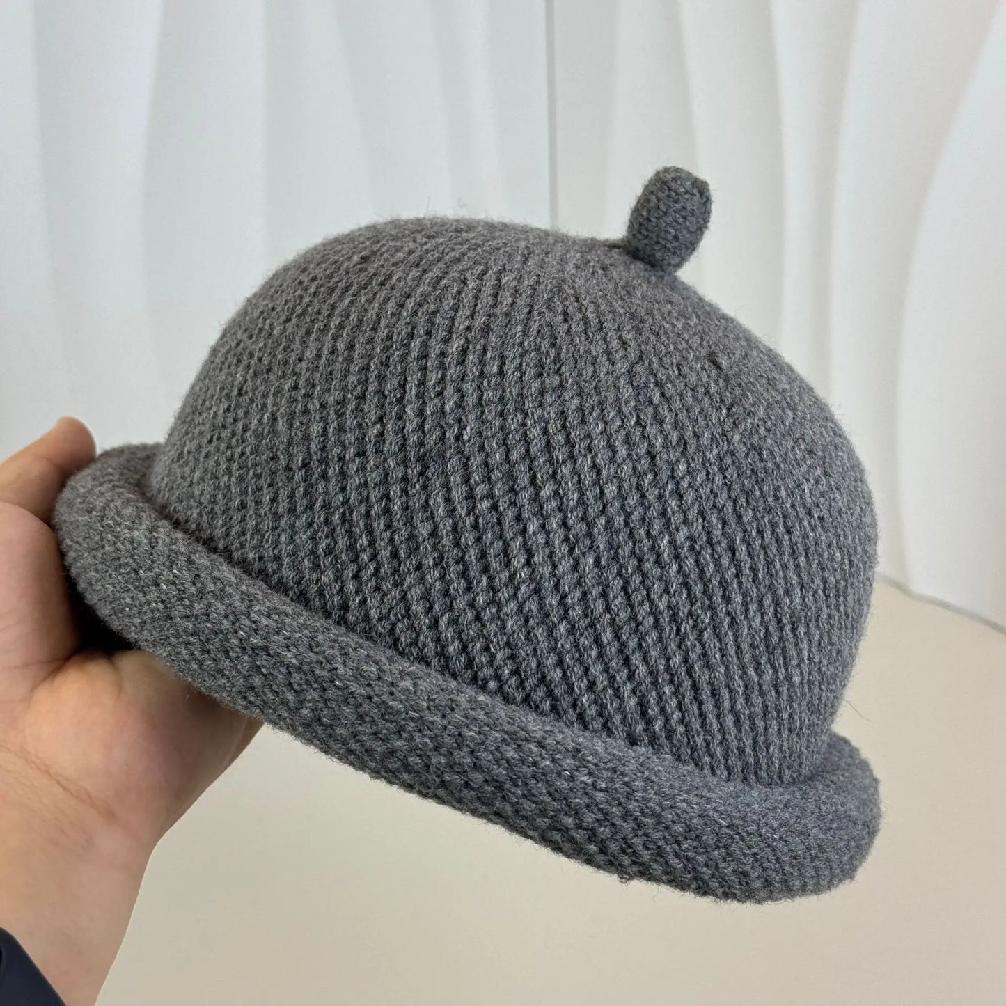 Fashion Bucket Hats Knitted Melon Skin Hats