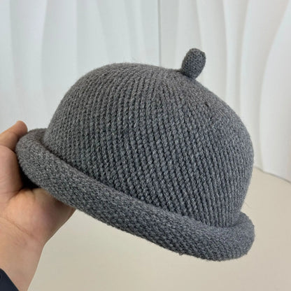 Fashion Bucket Hats Knitted Melon Skin Hats
