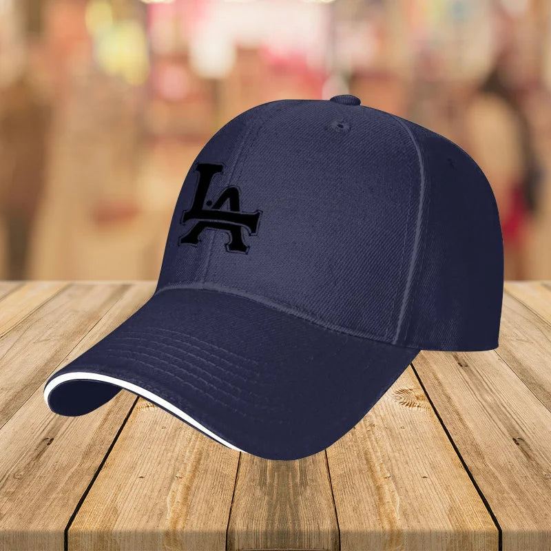 1Packaged Trendy Versatile LA Letter Print Casual Baseball Cap Unisex
