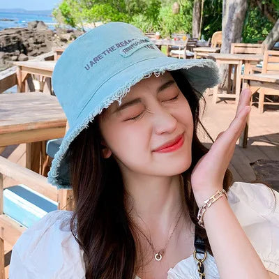Fashion Women Cotton Bucket Hats Female Summer Autumn
