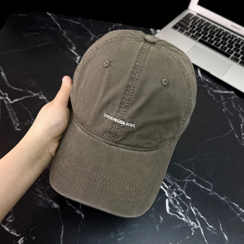 Retro Cotton Baseball Caps Spring Summer