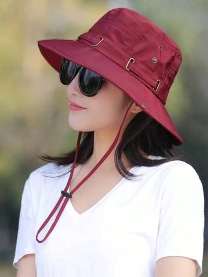 Women's Waterproof Bucket Hat UV Protection Wide Brim Boonie Hat