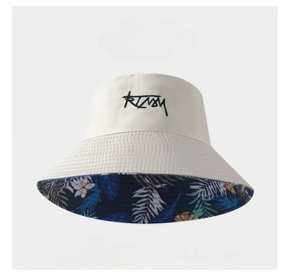 Summer Big Head Letter Bucket Hat For Men Women Korean Fisherman Hat