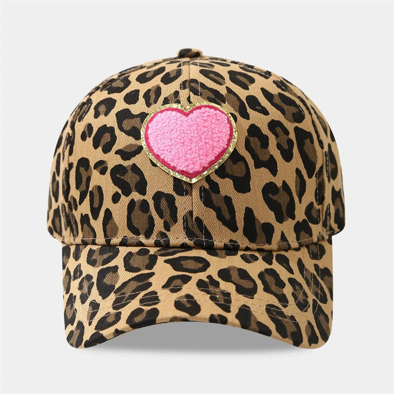 Leopard Print Baseball Caps Unisex Embroidery Spring Autumn