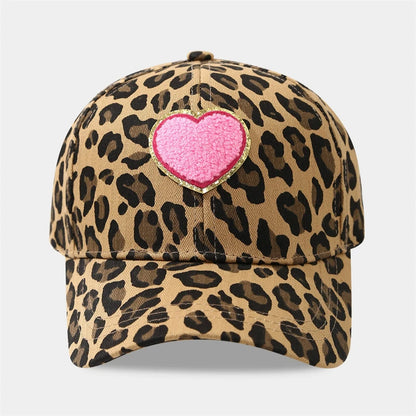 Leopard Print Baseball Caps Unisex Embroidery Spring Autumn