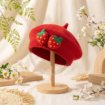 Toddler Headwear Baby Girls Knitted Beret Hat 2026