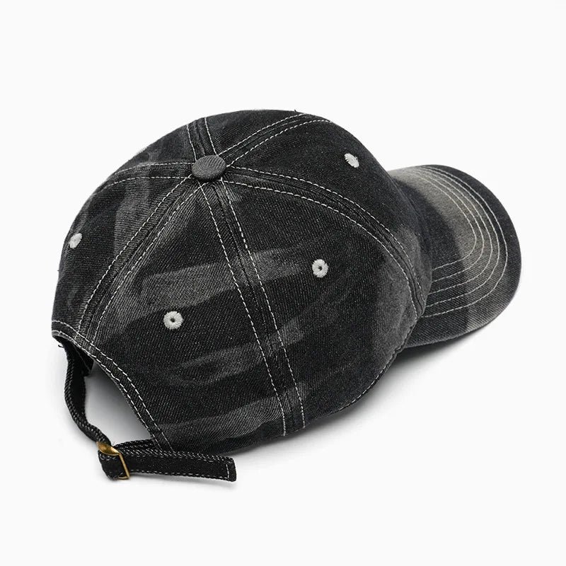 Spring New Camouflage Denim Pure Cotton Baseball Cap