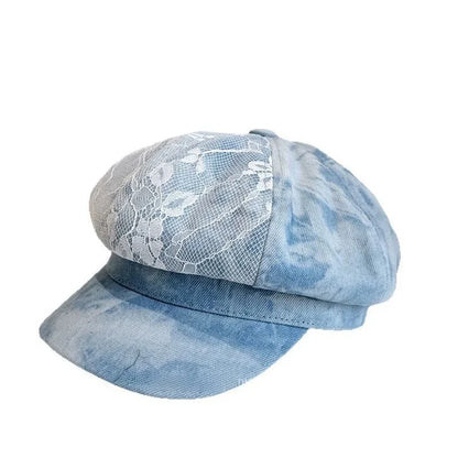 Unisex Lace Floral Patchwork Hat
