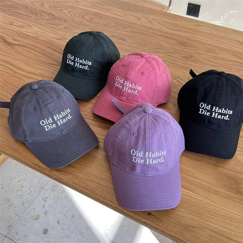 New Baseball Cap Embroidery Lettered Casual