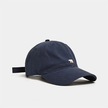 Stylish Polar Bear Embroidered Baseball Cap Sun Protective Breathable Adjustable