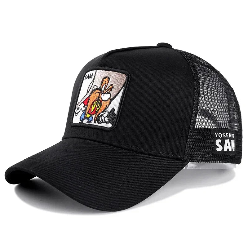 High Quality Brand Anime Cartoon Snapback Cotton Baseball Cap Men Women