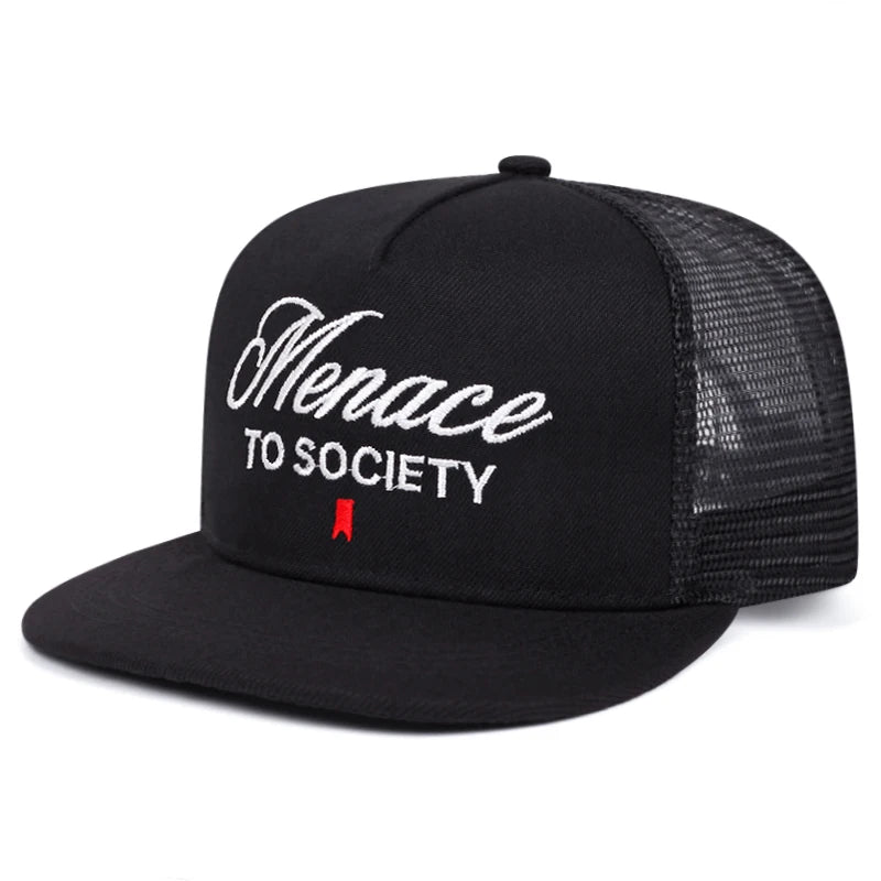Fashion Webhat Cartoon Letter Embroidered Hip Hop Hat Outdoor Sports