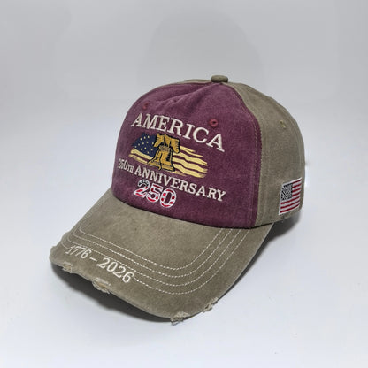American 250th Anniversary 1776-2026 Baseball Cap