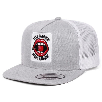 New Baseball Hat Red Lips Cherry Embroidered Flat Edge Hat Daily Leisure Decoration Sunshade Hat Unisex Hat